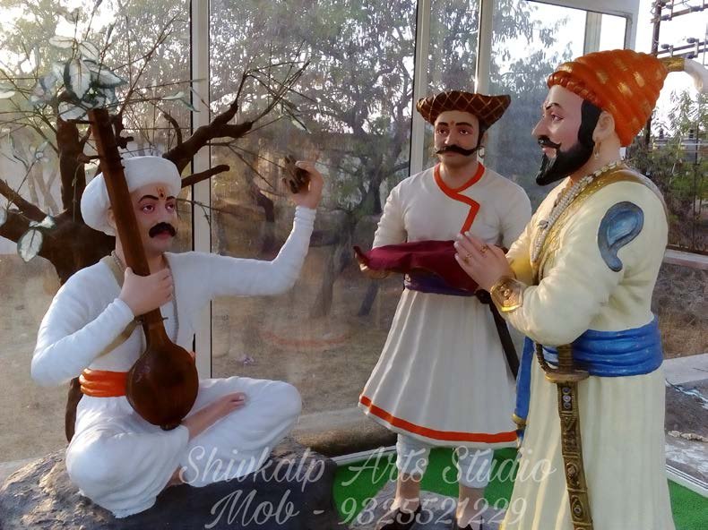 Chhatrapati Shivaji Maharaj and Sant Tukaram Maharaj