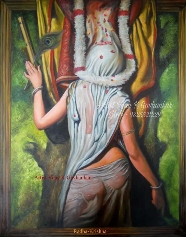Oil Colour Painting on Canvas (Set of 2)